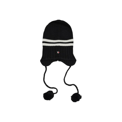 Tommy Hilfiger Jeans Black And White Recycled Wool Cap (Baseball Hat)