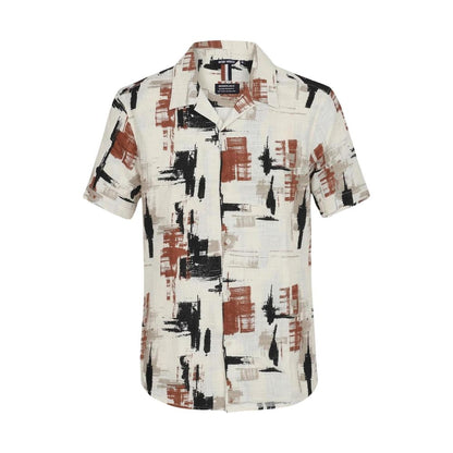 Antony Morato Beige Viscose Shortsleeve Shirt