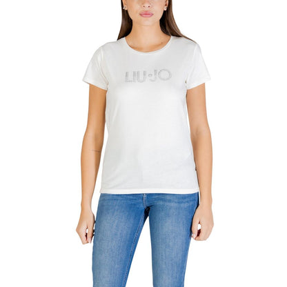 Liu Jo White Cotton T-Shirt