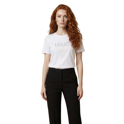 Liu Jo Beige Cotton T-Shirt