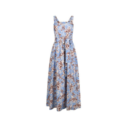Liu Jo Blue Cotton Long Dress