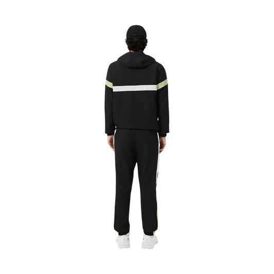 Lacoste Black And White Polyester Sweatsuit