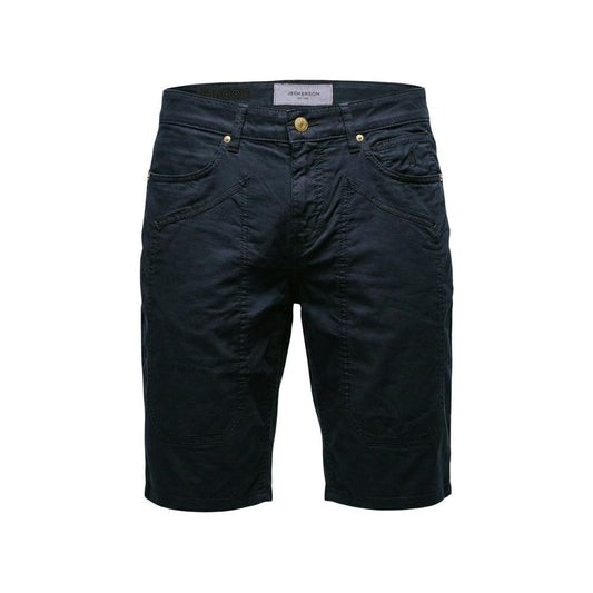 Jeckerson Blue Cotton Bermuda Shorts