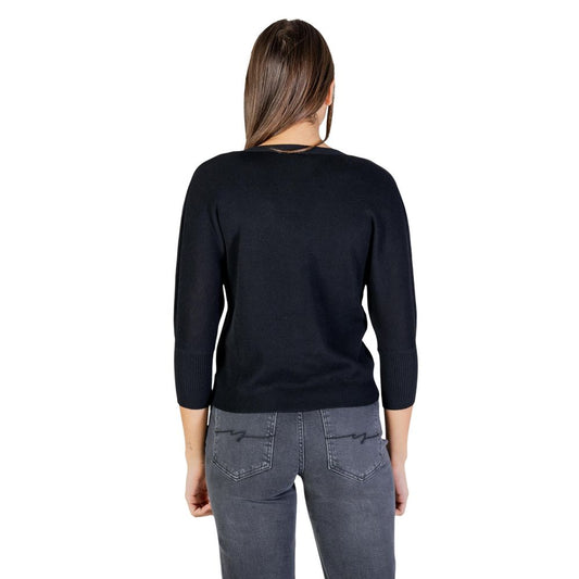 Morgan De Toi Black Polyester Cardigan