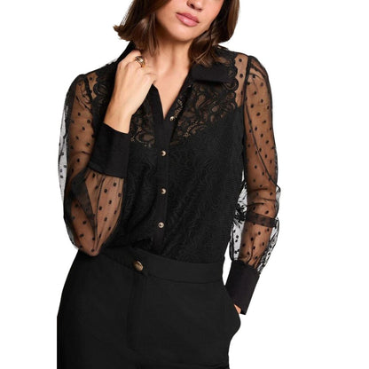 Morgan De Toi Black Polyester Sweater