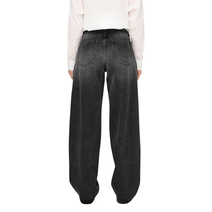 Only Black Recycled Cotton Mom Jeans