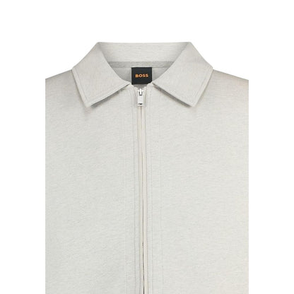 Hugo Boss Gray Cotton Sweatshirt