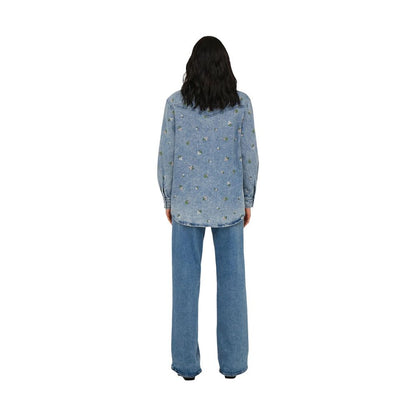 Only Light Blue Cotton Blouse