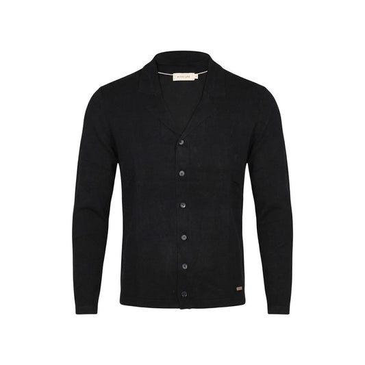 Gianni Lupo Black Viscose Cardigan