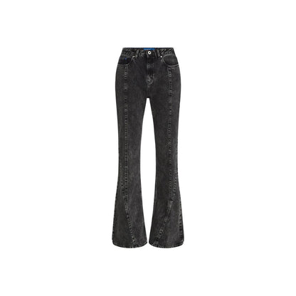 Karl Lagerfeld Black Recycled Cotton Mom Jeans