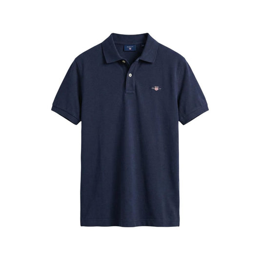 Gant Blue Cotton Polo Shirt