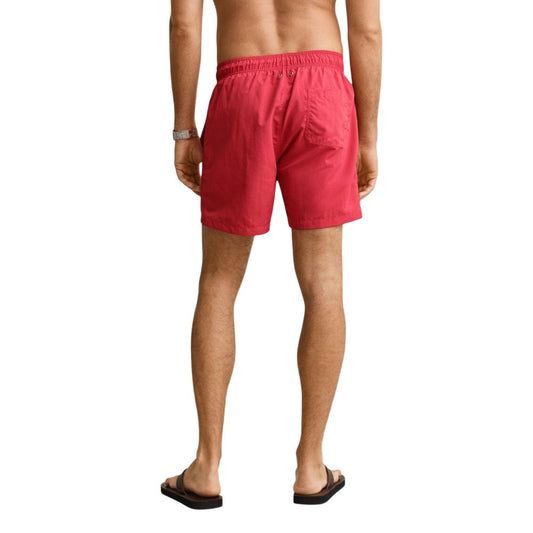 Gant Red Recycled Polyamide Swim Shorts