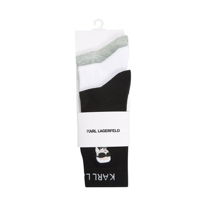 Karl Lagerfeld White Cotton Socks