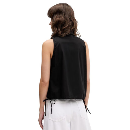 Karl Lagerfeld Black Cotton Shortsleeve Shirt