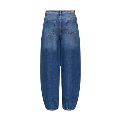 Jacqueline De Yong Blue Cotton Mom Jeans