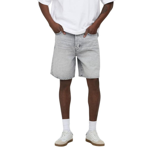 Only & Sons Gray Cotton Bermuda Shorts