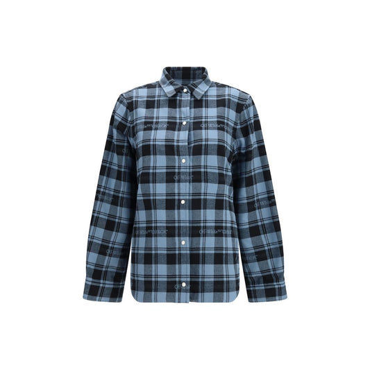 Off-White Blue Cotton Shirt