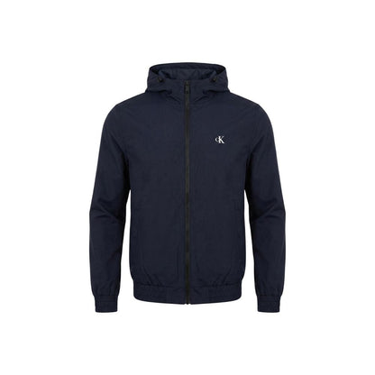 Calvin Klein Jeans Blue Recycled Polyester Full-Length Jacket