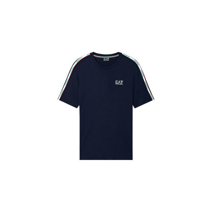 EA7 Emporio Armani Blue Cotton Sportswear