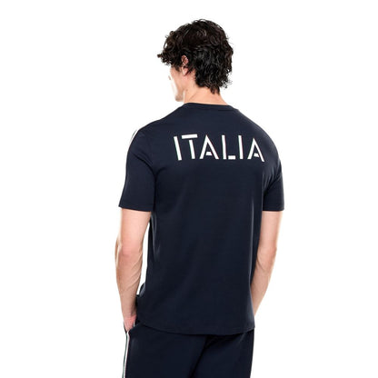 EA7 Emporio Armani Blue Cotton Sportswear