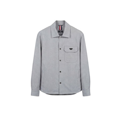 Antony Morato Gray Polyester Dress Shirt