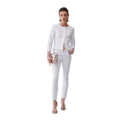 Liu Jo White Cotton Denim Jacket