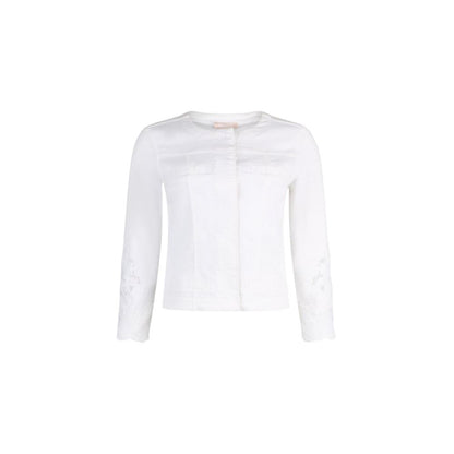 Liu Jo White Cotton Denim Jacket