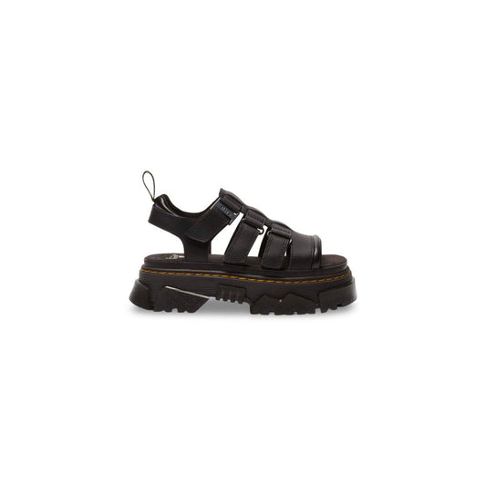Dr. Martens Black Leather Platform Sandals