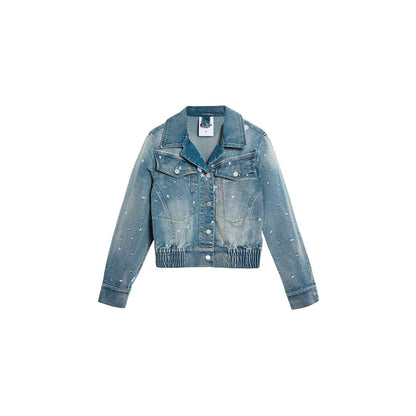 Desigual Blue Elastane Denim Jacket