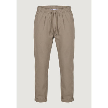 Gianni Lupo Brown Polyester Casual Pants
