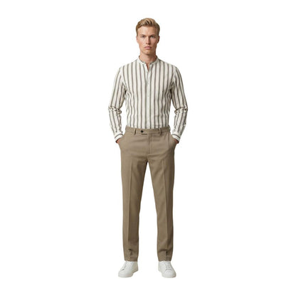 Gianni Lupo White Cotton Pattern Shirt