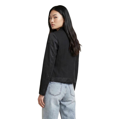 Blauer Black Polyamide Biker Jacket