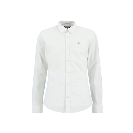 Barbour White Cotton Dress Shirt