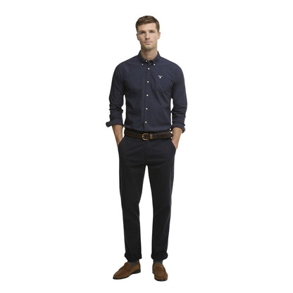 Barbour Blue Cotton Dress Shirt
