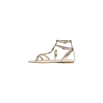 Liu Jo Gold Polyethylene Flat Sandals