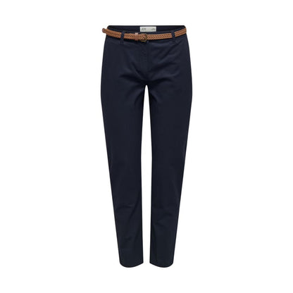 Jacqueline De Yong Blue Cotton Chino Pants