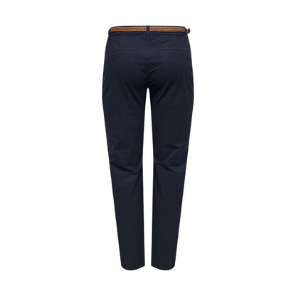 Jacqueline De Yong Blue Cotton Chino Pants