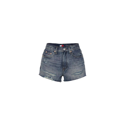 Tommy Hilfiger Jeans Blue Recycled Cotton Short And Mini Shorts