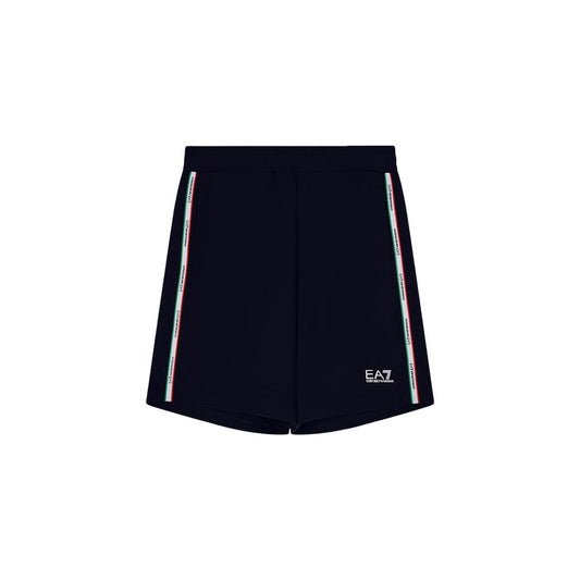 EA7 Emporio Armani Blue Cotton Knee Length