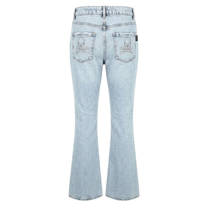 Philipp Plein Blue Cotton Women's Jeans