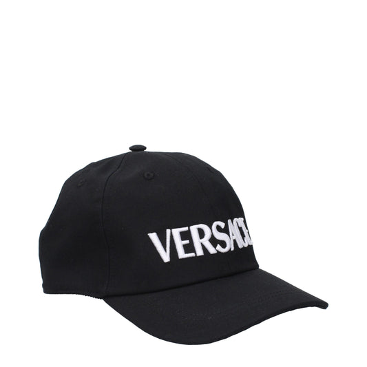 Versace Black Cotton Cap (Baseball Hat)