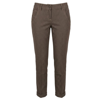 Jacob Cohen Brown Wool Women Pants