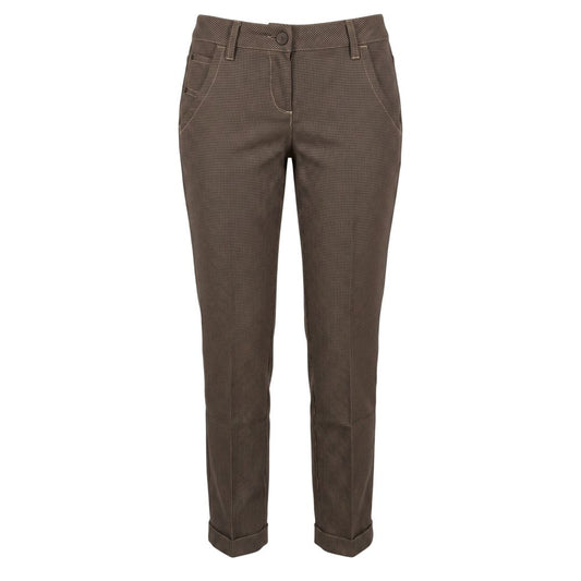 Jacob Cohen Brown Wool Women Pants