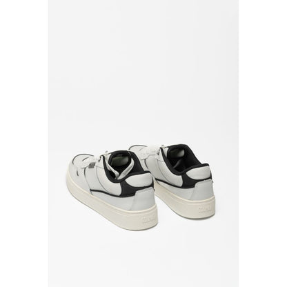 Colmar Black And White Leather Low Top Sneakers
