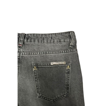 Philipp Plein Grey Cotton Women Jeans