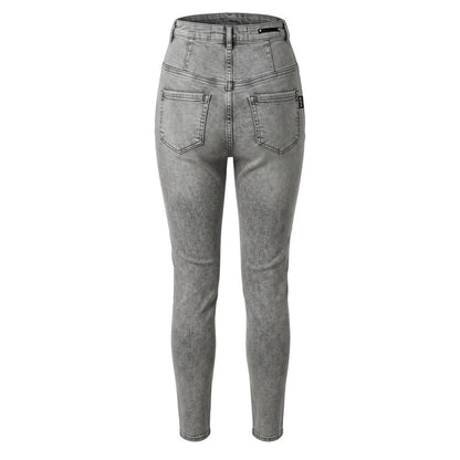 Philipp Plein Grey Cotton Women Pants