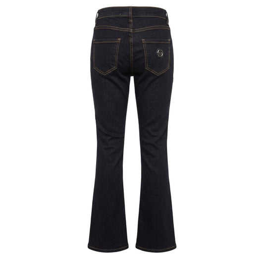 Philipp Plein Blue Cotton Women Jeans