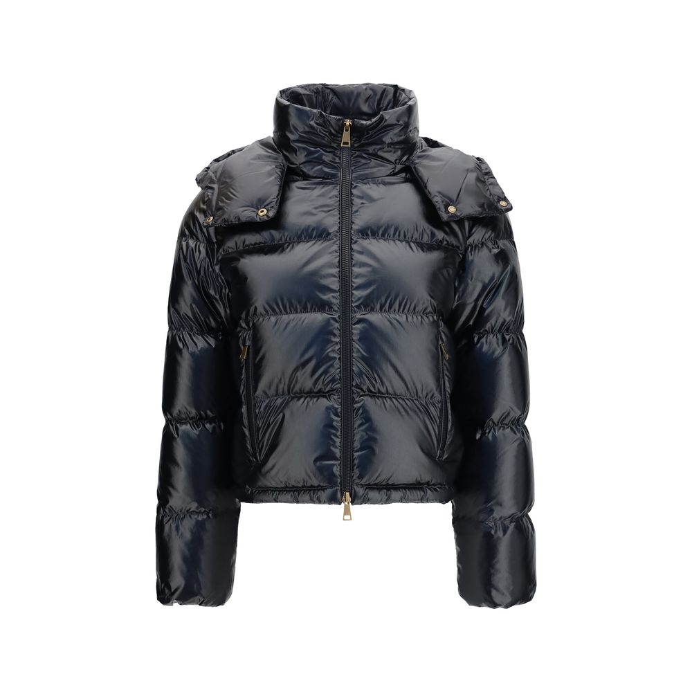 Moncler Black Goose Down Full-Length Jacket