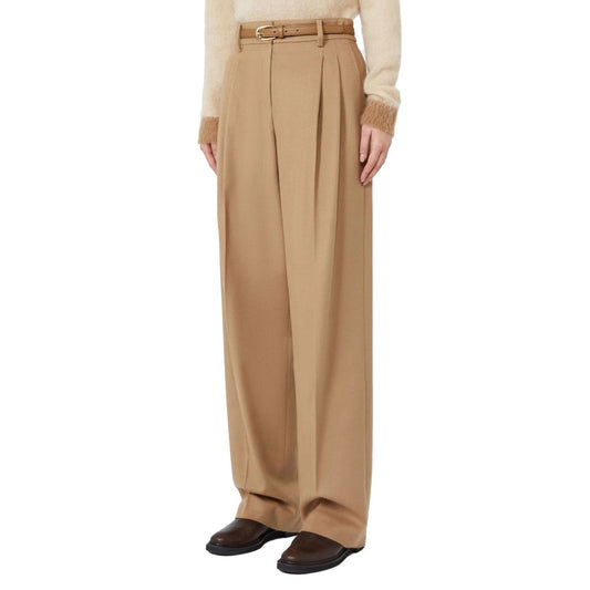 Max Mara Brown Virgin Wool Pants