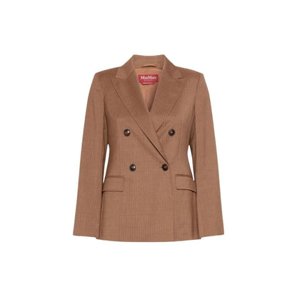 Max Mara Brown Virgin Wool Blazer